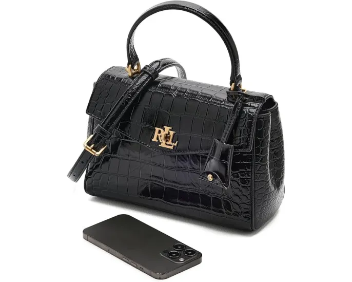 Сумка Lauren Ralph Lauren Croc-Embossed Small Farrah Soft Satchel