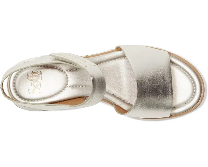 Сандалии Sofft Morgan из кожи с регулируемым ремешком на щиколотке