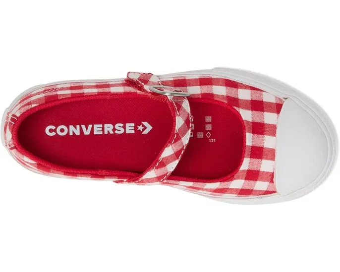 Детские туфли Converse Kids Chuck Taylor All Star Dainty Mary Jane в клетку на липучке