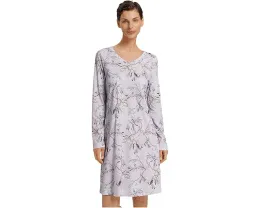 Халат Hanro Sleep And Lounge с длинным рукавом из хлопка и модала