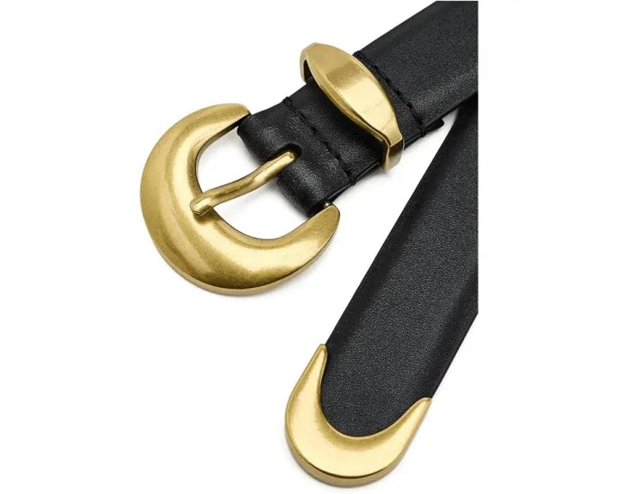 Широкий кожаный ремень Madewell Lucie с массивной пряжкой