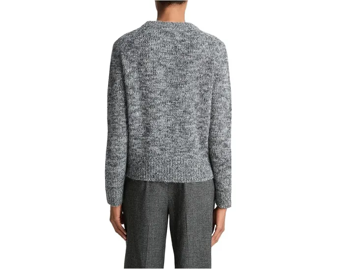 Свитер Vince с круглым вырезом из меланжевой пряжи с переработанным содержанием