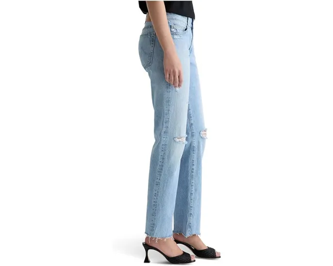 Джинсы AG Jeans Sandra Slim Straight с низкой посадкой