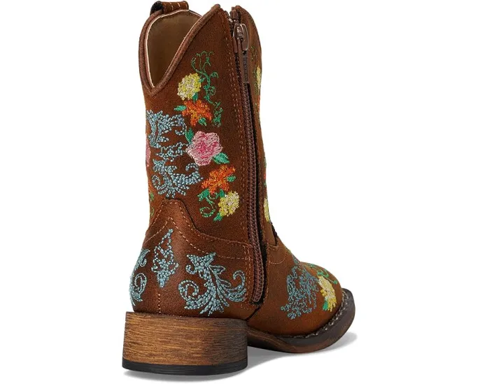 Детские сапоги Roper Bailey Floral с цветочной вышивкой и квадратным носком