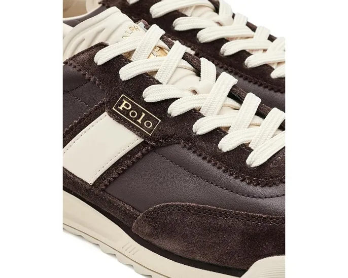 Кроссовки Varick из кожи и замши от Polo Ralph Lauren