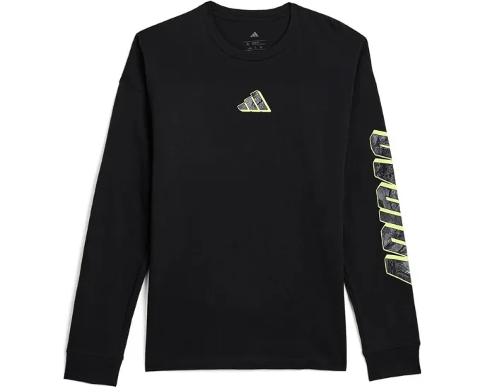 Adidas футболка с камуфляжным принтом Long Sleeve Rock Camo Lineage Tee