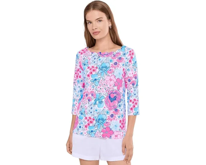 Lilly Pulitzer Топ Gleeson Knit с цветочным принтом