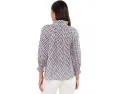 Рубашка NIC+ZOE Petite Sideways Cotton Crinkle с принтом