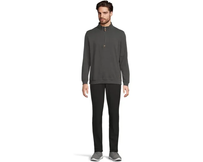 Свитер TravisMathew Cloud Sweater 1/4 Zip с логотипом и резинками на манжетах