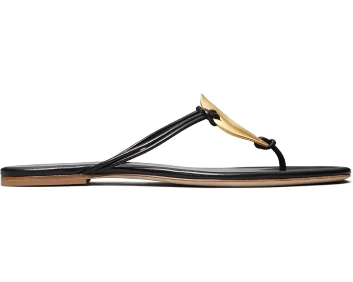 Сандалии Tory Burch Patos из кожи с открытым носком