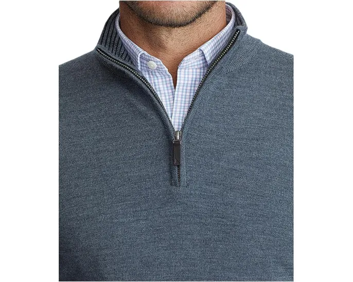 UNTUCKit Merino Wool 1/4 Zip свитер из мериносовой шерсти с воротником стойкой