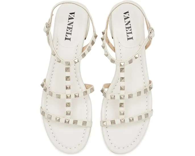 Босоножки Vaneli Becky с пирамидальными шипами на устойчивом каблуке