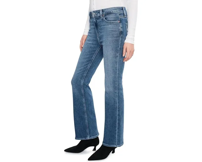 Джинсы High-Rise Laurel Canyon Petite от Paige в цвете Monaco Mist