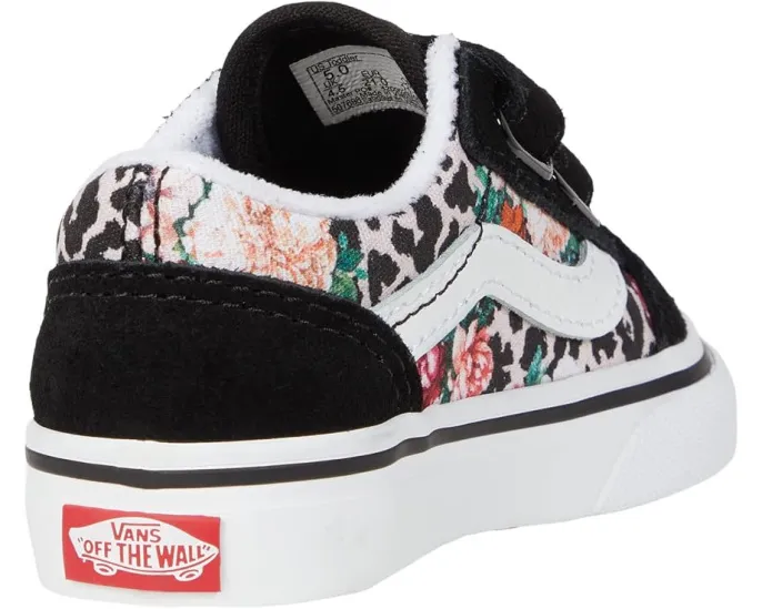 Vans Kids Old Skool V детские кеды с двойной застежкой на липучках
