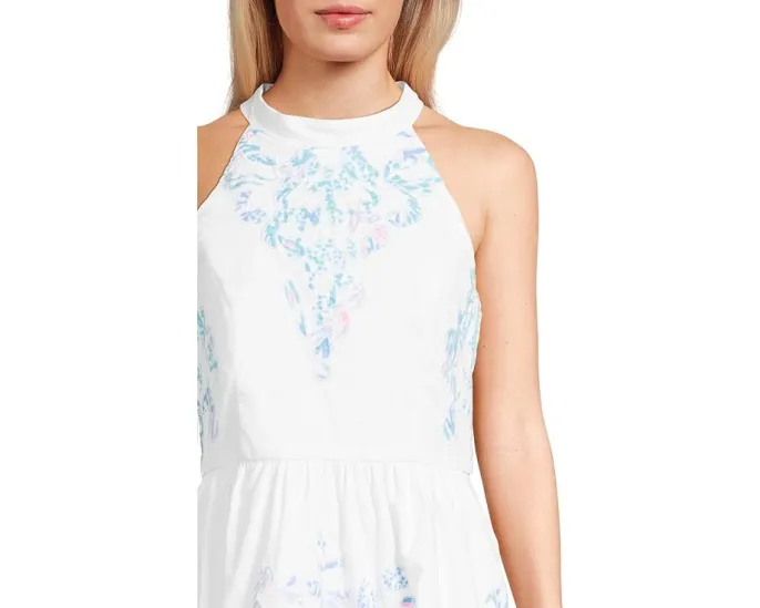 Миди-платье Gianne с запахом и аппликацией от Lilly Pulitzer