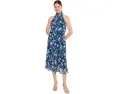 Платье миди Halter Chiffon Adrianna Papell с завязками