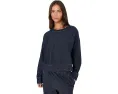 Укороченный свитшот Eileen Fisher из органического хлопка индиго