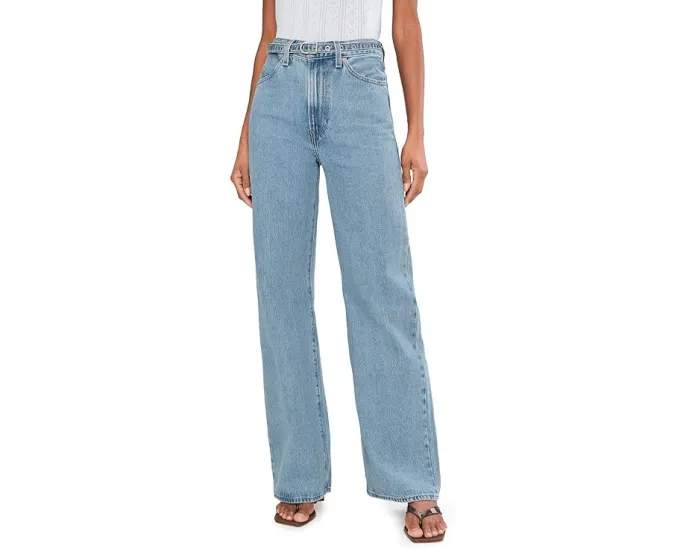 Джинсы Levi's® Premium Ribcage Wide Leg Belted с высокой посадкой и широкими штанинами