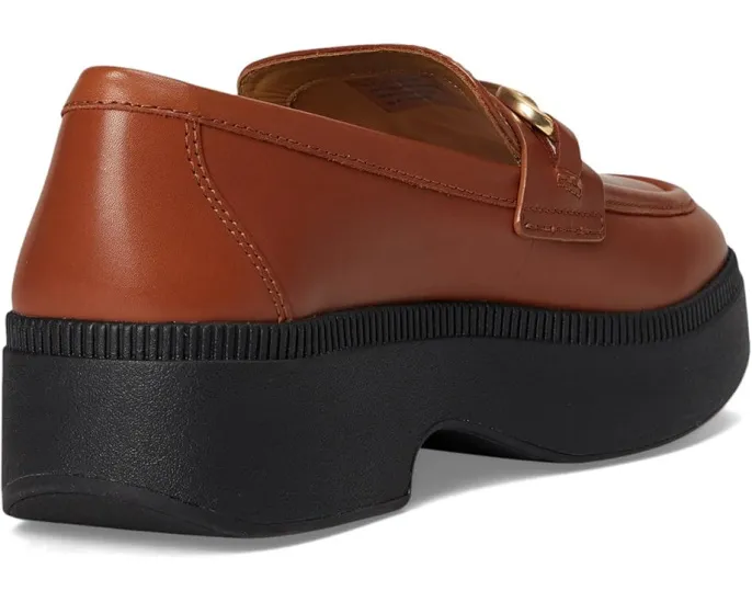 Лоферы FitFlop F-Luma на скрытом клине с металлической пряжкой