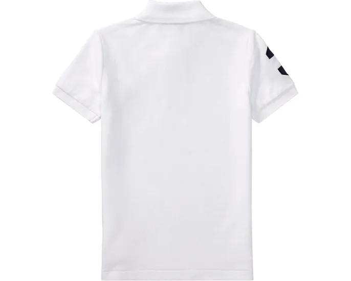 Детское поло Big Pony Cotton Mesh от Polo Ralph Lauren белое