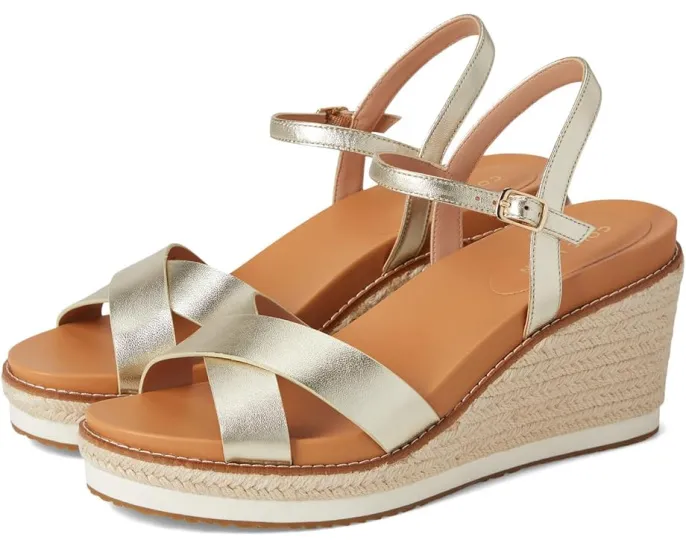 Эспадрильи Cole Haan Cloudfeel Silvee Espadrille Wedges 75mm с перекрестными ремешками