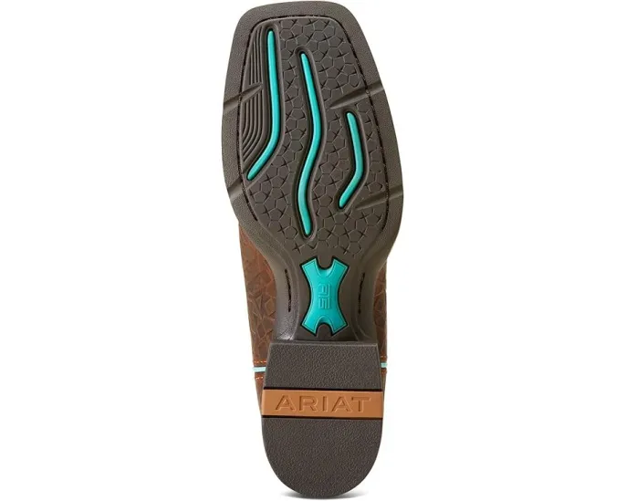 Ковбойские сапоги Round Up с широким квадратным носком и технологией StretchFit от Ariat