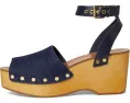 Клоги Madewell Holland из кожи с платформой и регулируемой лодыжечной лямкой