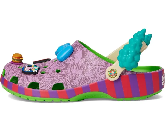 Кроксы The Simpsons Krusty Classic Clog с 6 аксессуарами Jibbitz