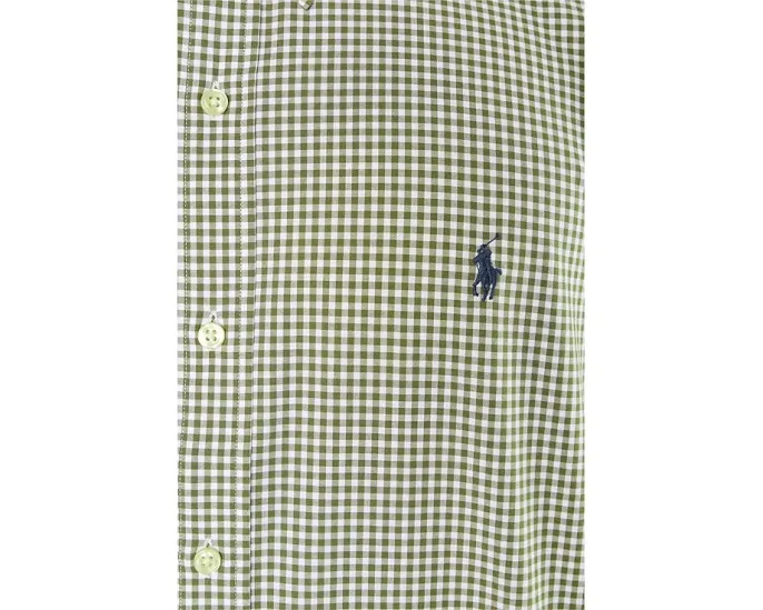 Рубашка Polo Ralph Lauren Classic Fit из гингема с эластаном и вышитым пони