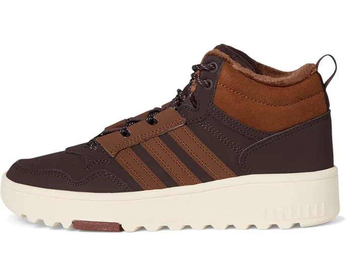 Кроссовки adidas Kids Hoops 4.0 Mid Top на шнуровке с резиновой подошвой