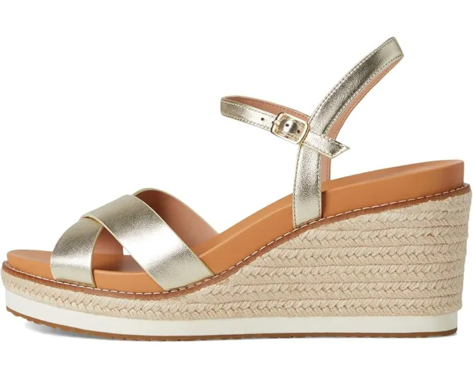 Эспадрильи Cole Haan Cloudfeel Silvee Espadrille Wedges 75mm с перекрестными ремешками