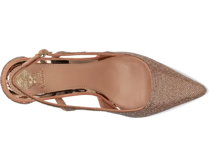 Туфли-лодочки Vince Camuto Sindreea на устойчивом каблуке с ремешком и стразами