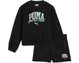 Puma детский комплект из свитера и шорт Черный