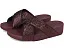 Сандалии Lulu Crinkled-shimmer Cross Slides от FitFlop с блестками