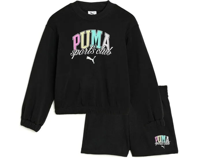 Puma детский комплект из свитера и шорт Черный