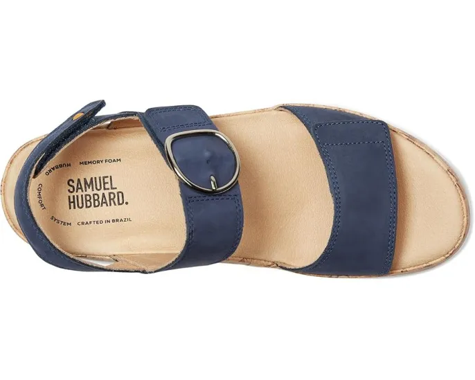 Сандалии Samuel Hubbard Portola Two-Strap с регулируемыми липучками и клиновидным каблуком