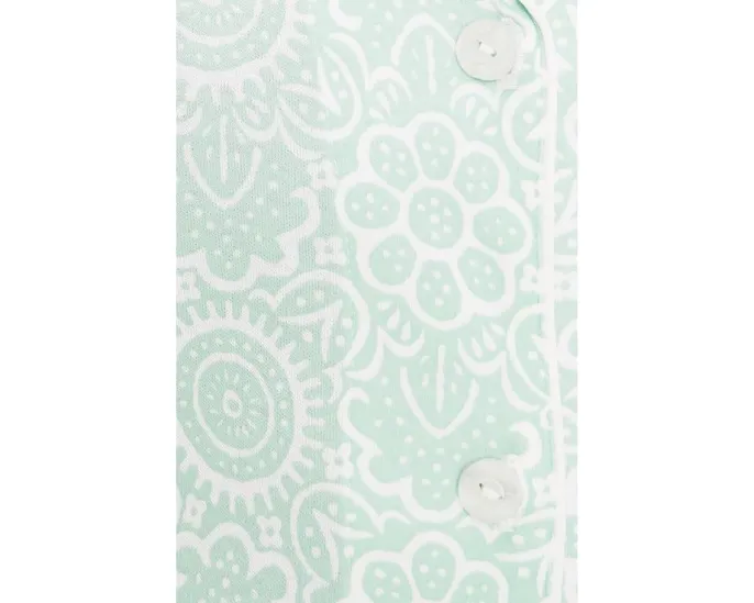 Комплект пижамы Karen Neuburger с рукавом до локтя и капри с поясом на шнурке