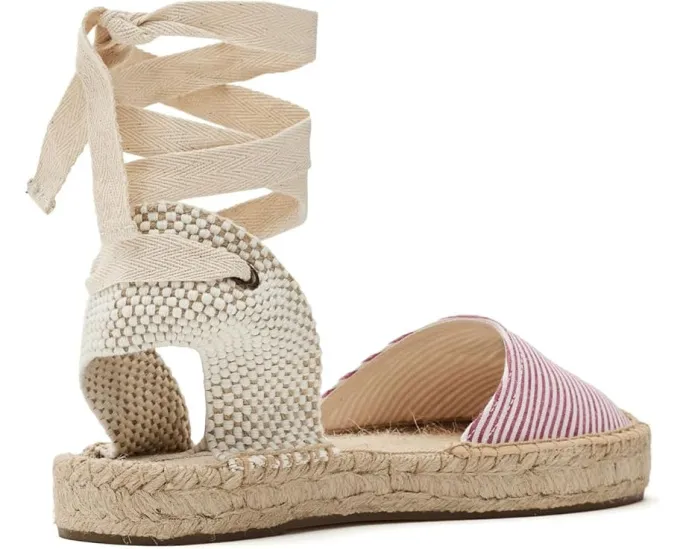 Ботинки Seersucker Lauren Lace-up Espadrille Soludos на шнуровке
