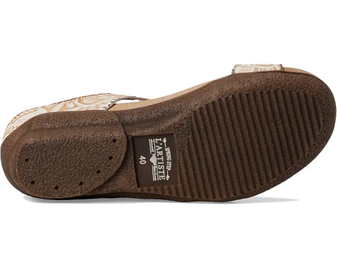 Сандалии Aymee с ручной росписью и стразами на липучках L'Artiste by Spring Step