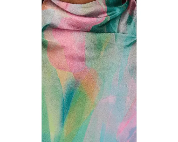 Мини-платье Show Me Your Mumu Lisa с горлом водолазкой и топом на запах