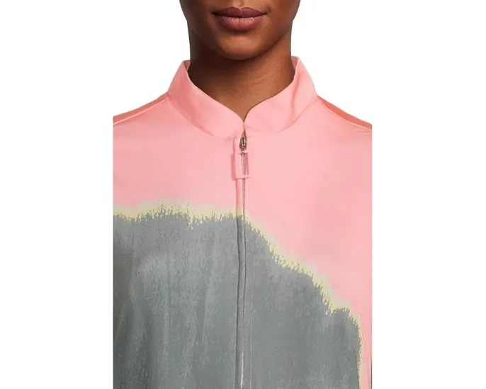 Landscape Print Short Sleeve Polo