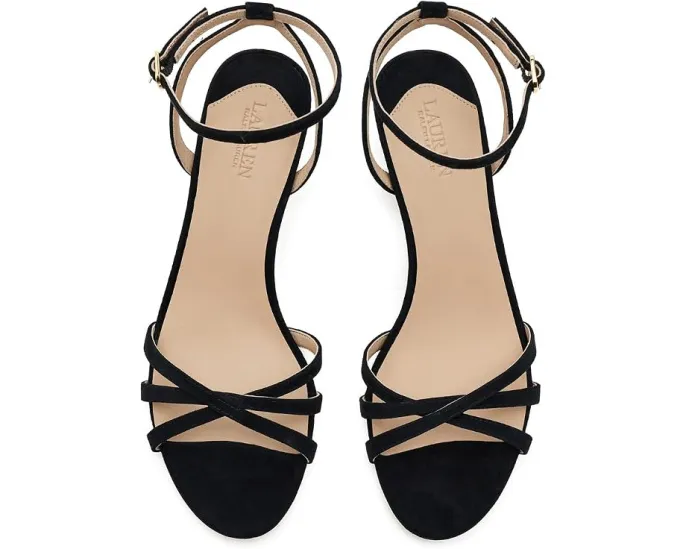 Сандалии Kendyl Kitten-Heels из замши на каблуке-рюмочке