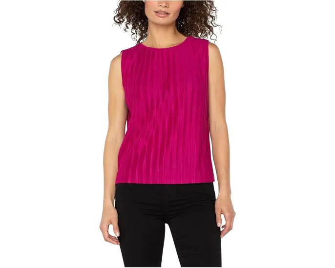 Топ Liverpool Los Angeles Sleeveless Crew Neck Knit без рукавов из французского велюра