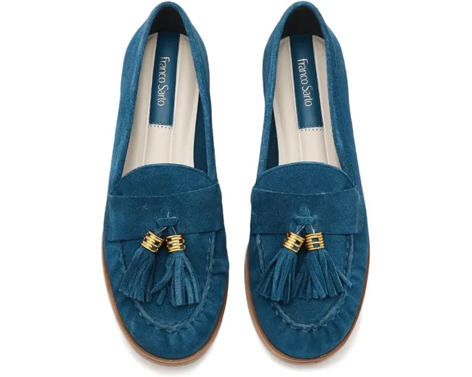 Лоферы Franco Sarto Carita с заостренным носком и кисточкой на экологичной коже