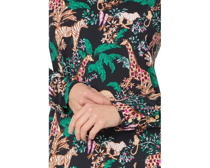 Lilly Pulitzer макси платье Marylane с защитой UPF 50+ и длинными рукавами