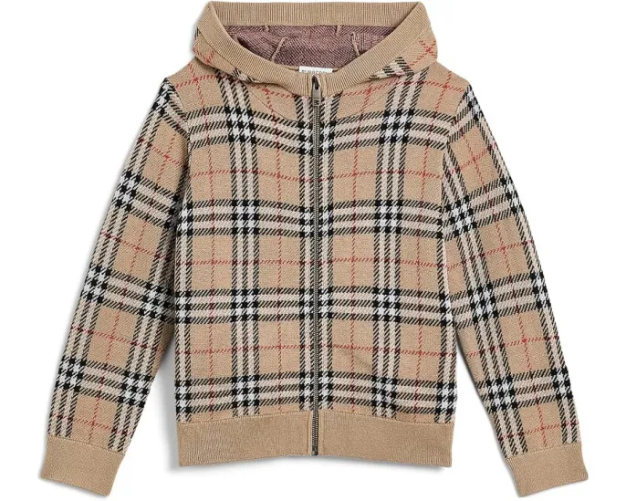 Худи Jimmy Vintage от Burberry Kids на молнии для детей