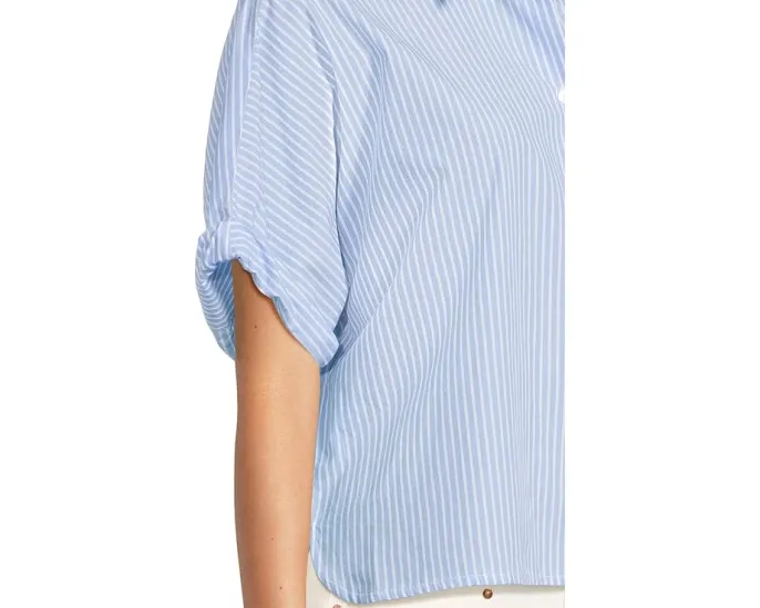 Полосатая рубашка Lilla P свободного кроя с укороченным низом