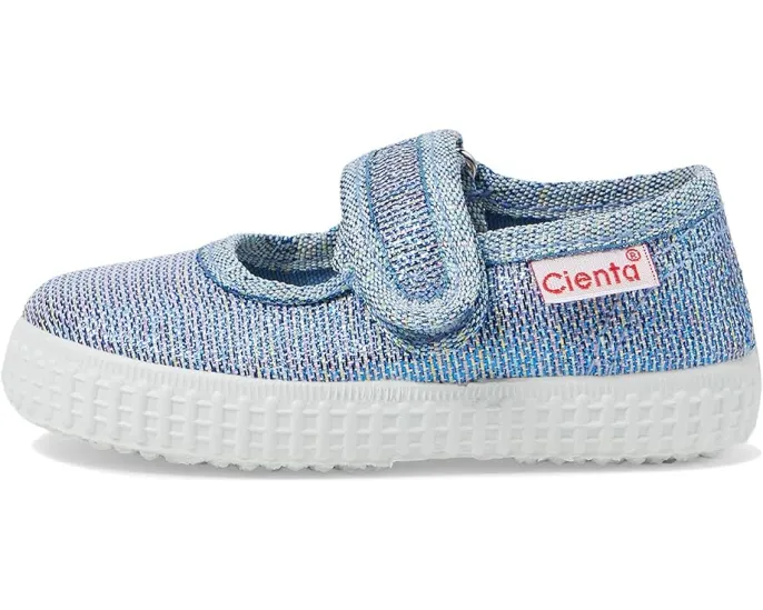 Детские туфли-слипоны Cienta Kids Shoes 56083 с металлическим блеском