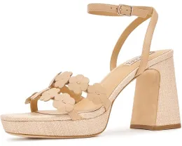 Сандалии Badgley Mischka Waverly на квадратном каблуке с цветочным декором