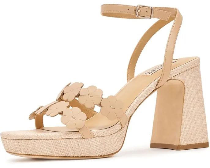 Сандалии Badgley Mischka Waverly на квадратном каблуке с цветочным декором